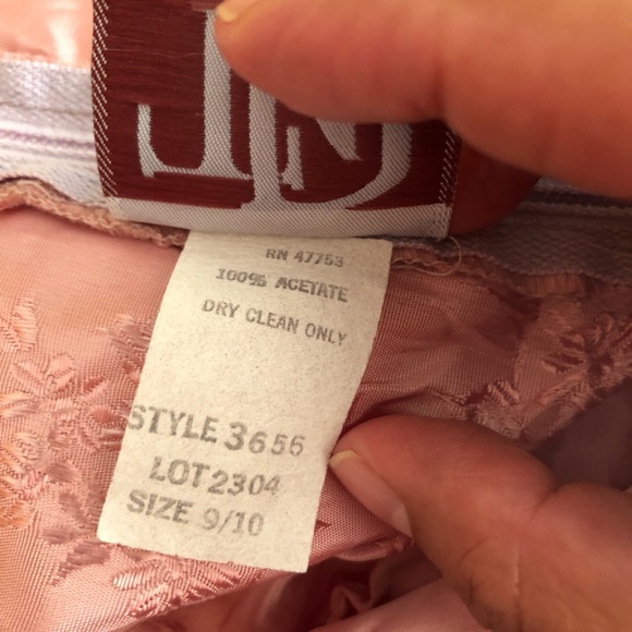 Vtg TD4 by Eletra blush Pink Party dress Juniors XS? See measurements 80s Retro - Picture 11 of 12